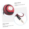 Angoily 2pcs Wired Earhook Earphones Stereo Sound Clip Design for Player and Computer Comfortable Fit Noise Isolation Red view 4