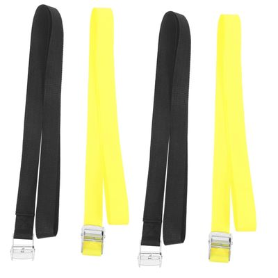BESPORTBLE 4pcs Outdoor Ratchet Strap Heavy Duty Ratcheting Tie-Down Straps Cargo