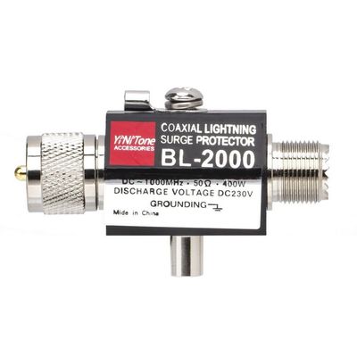 BL-2000 PL259 Male to PL259 Female Coaxial Lightning Arrestor Surge Protector 400W 50 Ohm