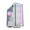 FSP CUT593 Series Full Tower Computer Case Dual Tempered Glass Side Panel 140MM ARGB Fan X4 (CUT593P, White) view 1