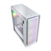 FSP CUT593 Series Full Tower Computer Case Dual Tempered Glass Side Panel 140MM ARGB Fan X4 (CUT593P, White) view 2