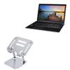 BoxWave Stand and Mount Compatible with NEXOC S1501 - Executive VersaView Laptop Stand, Ergonomic Adjustable Viewing Angle Metallic Riser - Metallic Silver view 1