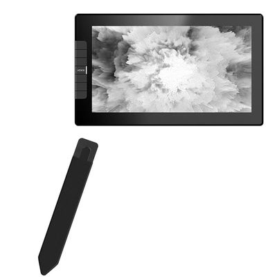 BoxWave Stylus Pouch Compatible with Veikk Studio VK1200 - Stylus PortaPouch, Pen Stylii Holder Carrier Portable Self-Adhesive - Jet Black