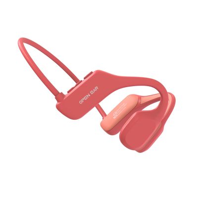 Bone Headphones Conduction Bluetooth Open Ear Headphones Wireless Bluetooth 5.2 Ipx5 Waterproof Open Ear Bone Conduction Headphones Open Ear Earbuds With Mic For Sports Running Cycling Walking Red