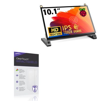 BoxWave Screen Protector Compatible with ROADOM Raspberry Pi Screen (10.1 in) - ClearTouch ImpactShield (2-Pack), Impenetrable Screen Protector Flexible Film