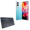 BoxWave Keyboard Compatible with iQOO Z7 Pro - SlimKeys Bluetooth Keyboard, Portable Thin with Chiclet-Style Keys - Jet Black view 1