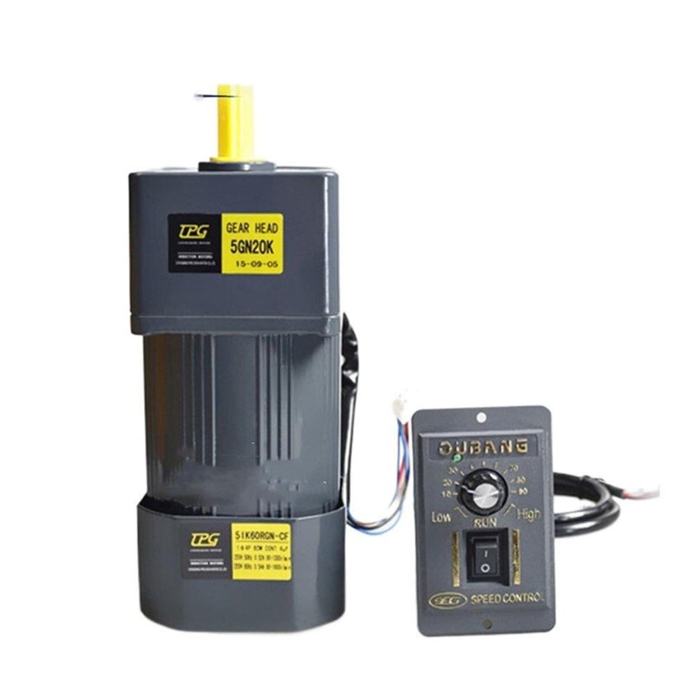 120W 220V AC Gear Speed Motor/Geared Motor 5IK120RGN-CF Motor + Speed Governor (Size : 27rpm (5GN-50K))