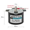 50KTYZ Permanent Magnet Motor 24/220V AC Gear Motor (Size : 220V 1rpm) view 2