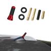 Kutyun Car Radio Stereo Antenna Mast, Car Antenna Replacement, 1.37" Carbon Fiber Auto AM/FM Radio Reception with Screws, Automotive Roof Short Stereo Replacement Mast for Most Vehicles (Red) view 1