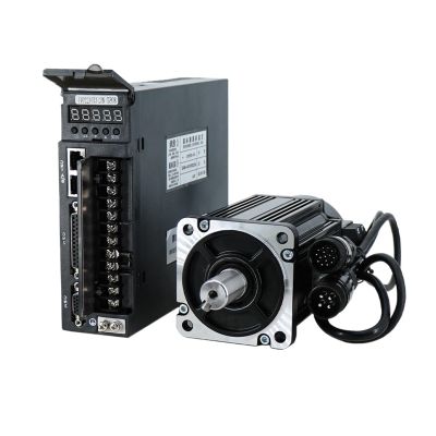 DUANJIAN 220V 750W 80ST-M02430 90ST-M02430 A1-SVD15 Servo motor 3000RPM 2.4 N.M Single-Phase ac drive permanent magnet Matched Drive (Size : 90ST-Without brake)