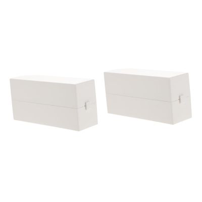 minkissy 2pcs File Nail Drill Bits Holder Nail Drill Bit Case for Cuticle Portable Storage Box