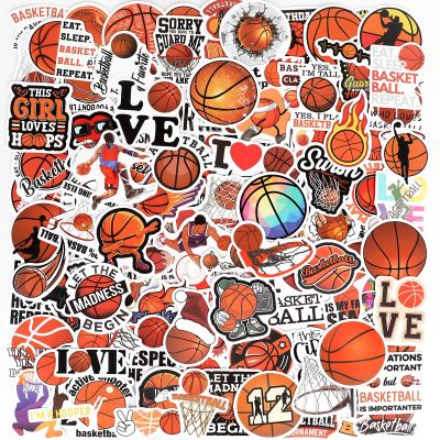 120 Pcs Basketball Stickers Cute Basketball Sticker Waterproof Vinyl Sticke for Water Bottles Laptop Skateboard Luggage Computer Stickes for Teens Girls Kids
