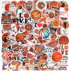 120 Pcs Basketball Stickers Cute Basketball Sticker Waterproof Vinyl Sticke for Water Bottles Laptop Skateboard Luggage Computer Stickes for Teens Girls Kids view 1