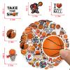 120 Pcs Basketball Stickers Cute Basketball Sticker Waterproof Vinyl Sticke for Water Bottles Laptop Skateboard Luggage Computer Stickes for Teens Girls Kids view 3