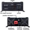 2200W 2600W 3300W 5000W Pure sine Wave Power Inverter for Vehicles peak-4500 5200 6600W 10000 watt DC 12V 24V 48V 60V to 110V 220V AC Inverter with LCD Digital Display,5000W-48Vto220V view 4