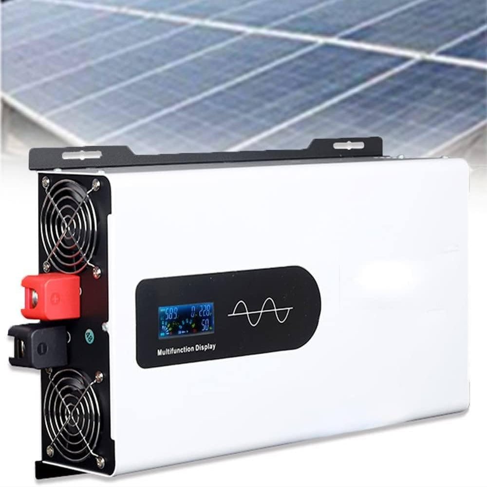 2200W 2600W 3300W 5000W Pure Sine Wave Inverter 12V 24V 48V 60V DC to 110V 220V AC Converter for Home, RV, Truck, Off-Grid Solar Power Inverter with AC Hardwire Port,2600W-24Vto110V