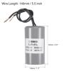 1pcs 8uF CBB60 Motor Run Capacitor 250V AC 2 Wires 50/60Hz Cylinder 65x34mm for Air Compressor Water Pump Motor view 3