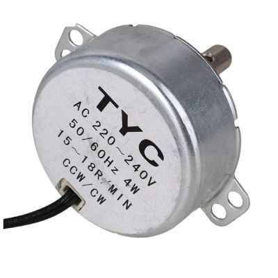 Turntable Synchron Motor 50/60Hz AC 220V 4W 15-18RPM CCW/CW TYC-50