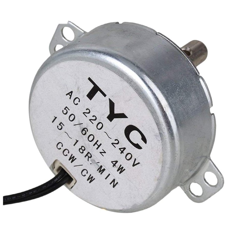 Turntable Synchron Motor 50/60Hz AC 220V 4W 15-18RPM CCW/CW TYC-50