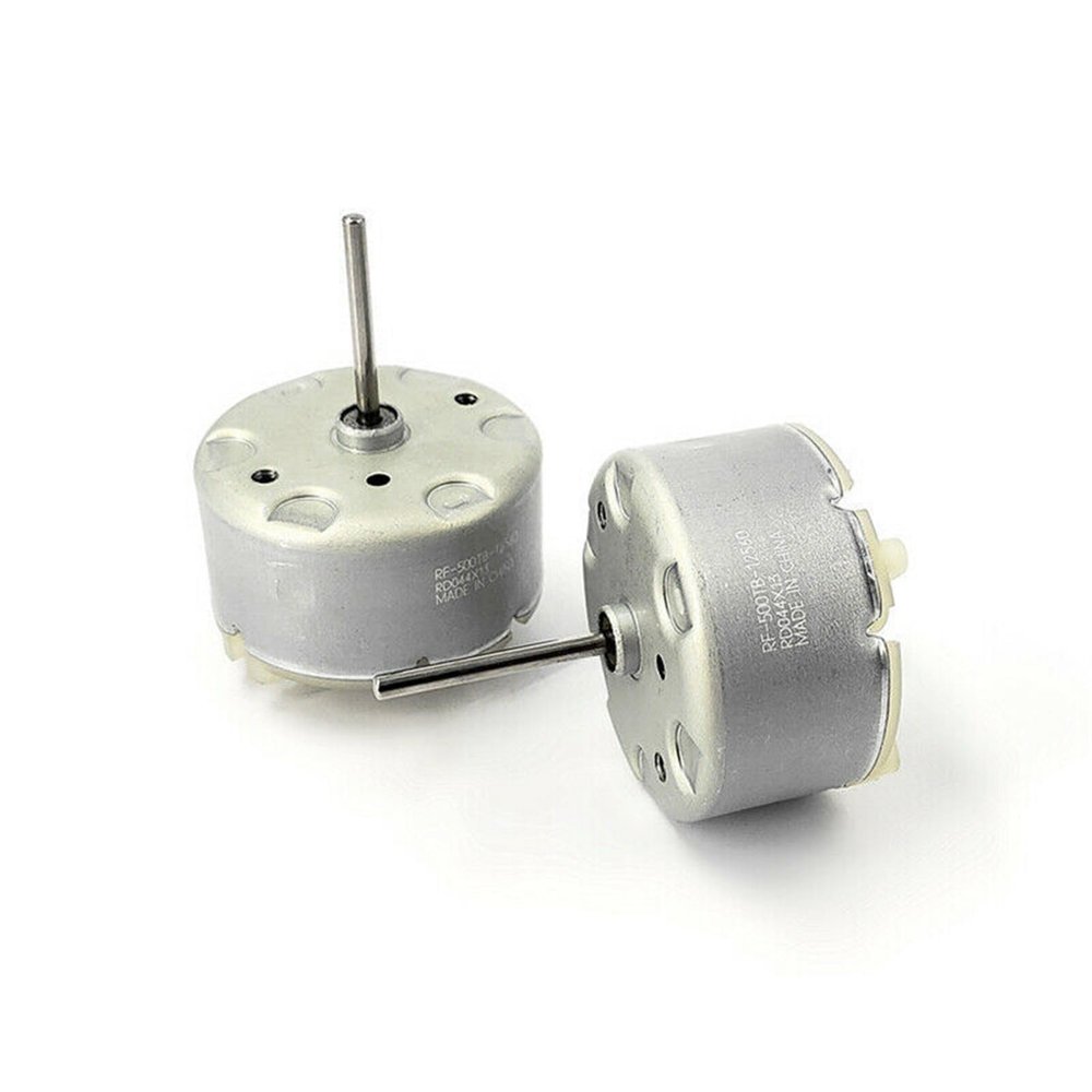 1PC RF-500TB-12560 Round Motor DC 12V 5500RPM 19.7mm Long Shaft CD Player/Automatic Sprayer/Warning Lights