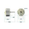 1PC RF-500TB-12560 Round Motor DC 12V 5500RPM 19.7mm Long Shaft CD Player/Automatic Sprayer/Warning Lights view 4