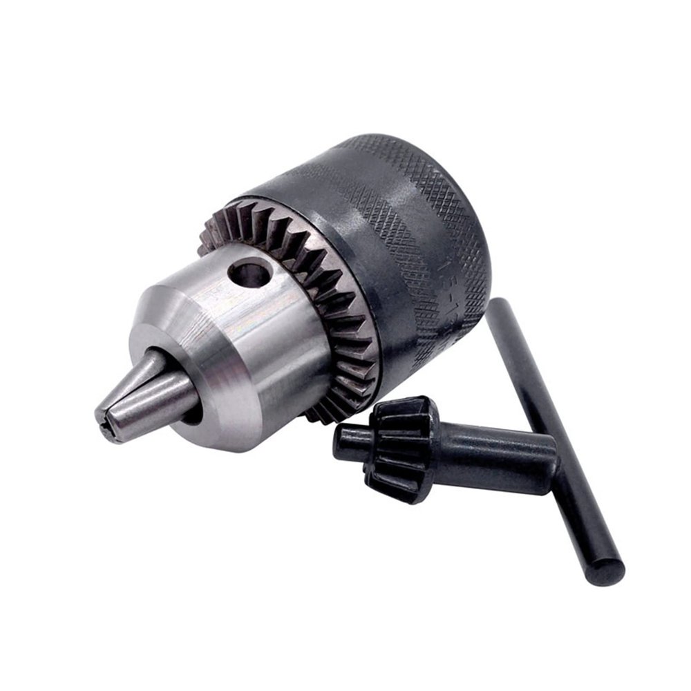 1pcs 1.5-13mm B16 3/8 Thread Drill Chuck Conversion Drill Chuck 1/2 M12x1.25 Wrench Into Electric Drill Keyless 3 Jaw Chuck (Color : 1.5-13mm B16)
