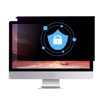 JQZWXX Monitor Anti-Spy Computer Film, Removable Privacy Screen Filter Anti-Blue Light Computer Data Security Shield for Airports, Offices, Trains,Public Places,32in 730 * 440mm
