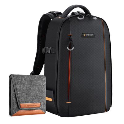 K&F Concept Camera Backpack for Photographers Lens Filter Pouch for Filter Up to 82mm