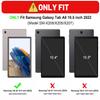 BWOOLL Case for Samsung Galaxy Tab A8 10.5 Inch 2022 Model (SM-X200/X205/X207), Slim Lightweight PU Leather Stand Cover with Auto Wake/Sleep, Hummingbird Flowers view 2