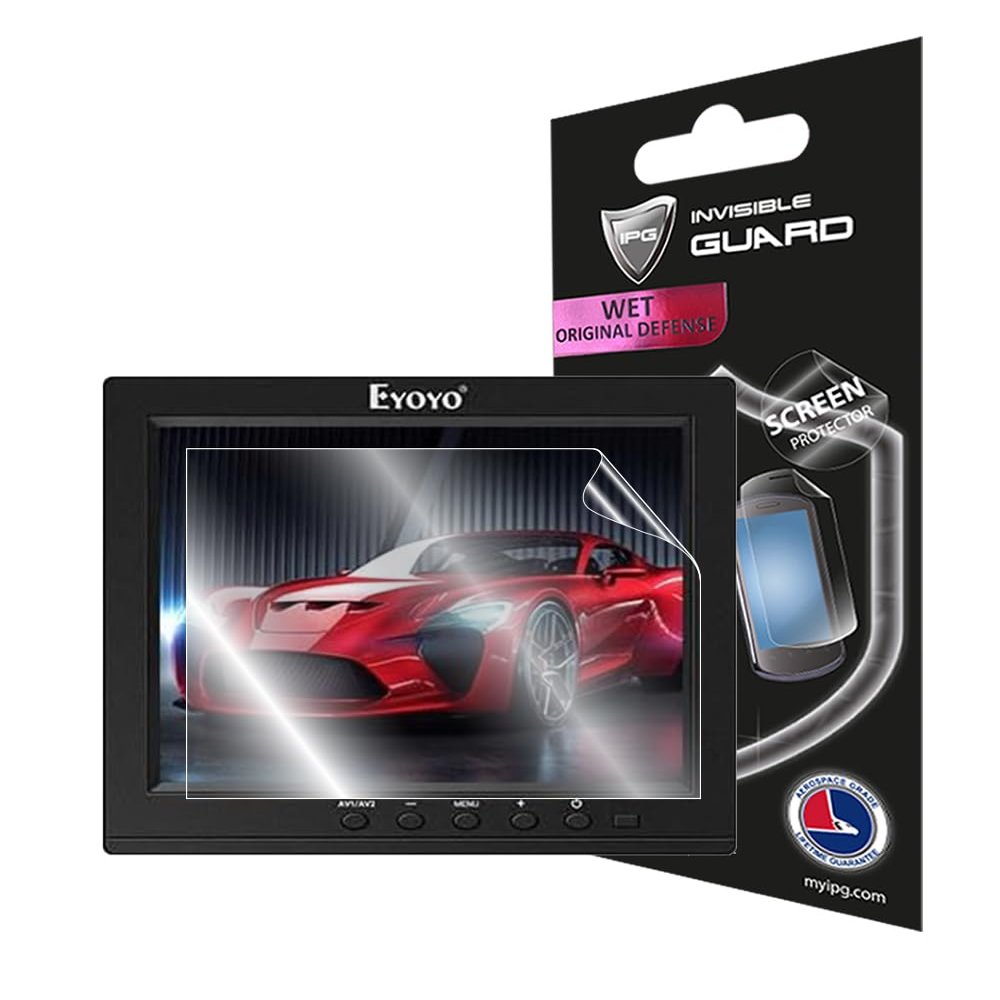 IPG for Eyoyo 8 Inch HDMI Security Display Monitor Touchscreen HydroGel Screen Protector Invisible Ultra HD Clear Film Anti Scratch Skin Guard - Smooth/Self-Healing/Bubble -Free for Eyoyo 8 Inch