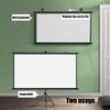 Xnyaizyc Projector Screen with Stand, Indoor Outdoor Projection Screen 60 inch 72 inch, Portable 16:9 4K HD Movie Screen Wrinkle-Free Design for Home Theater Backyard Office (Size : 60" (16:9)) view 2