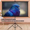 Xnyaizyc Projector Screen with Stand, Indoor Outdoor Projection Screen 60 inch 72 inch, Portable 16:9 4K HD Movie Screen Wrinkle-Free Design for Home Theater Backyard Office (Size : 60" (16:9)) view 4