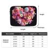 DTXAEKSV Laptop Sleeve Flower Heart Laptop Case Slim Laptop Bag Briefcase Shockproof Laptop Protective case for Men Women Work Travel 17 inch, Black view 3
