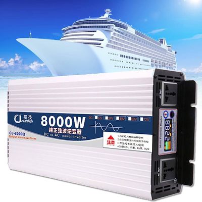 kubeier 6000 8000 10000 12000 Watt Pure Sine Wave Power Inverter 12V 24V 48V 60V DC to 110V 220V Converter for Family RV Off Grid Solar System Car with Power Outlets and LCD Display,8000W-48Vto220V