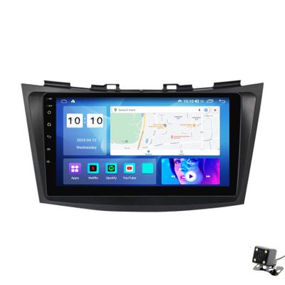 ADMLZQQ Android 12 Car Stereo Double Din Radio for Suzuki Swift 2011-2015 GPS Navigation 9'' Multimedia Player Bluetooth Video Receiver with Car-Play 4G WiFi SWC DSP USB Back Camera,M600s