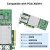 1 Pack of 2-Meter SFP+ DAC Twinax Cable and 1 Pack of 10Gb PCI-E NIC Network Card view 3