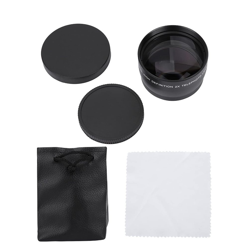 MUNEFE Diital Cameras Aries, 8mm HD Camera Lens, 2X Manification iversal Teleconverter Telephoto Lens for Cameras