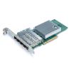 1 Pack of 10GBase-LR SFP+ Transceiver,Compatible with Intel E10GSFPLR and 1 Pack of 10Gb PCI-E NIC Network Card, Quad SFP+ Port view 2