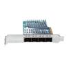 1 Pack of 10GBase-LR SFP+ Transceiver,Compatible with Intel E10GSFPLR and 1 Pack of 10Gb PCI-E NIC Network Card, Quad SFP+ Port view 3