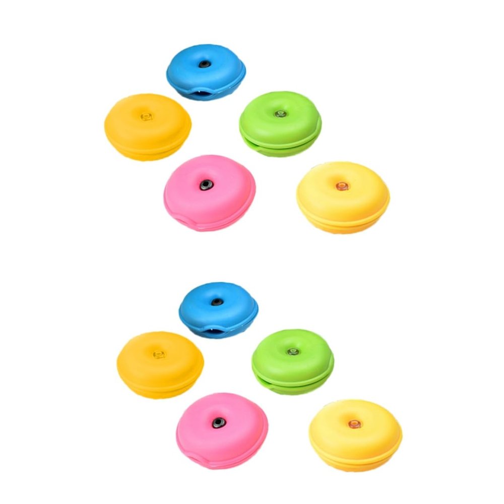 Angoily 10pcs Charger Cable Organizer Cable Winder Wire Protector Cute Cord Wraps for Electronics Random Color
