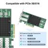 1 Pack of 10GBase-LR SFP+ Transceiver,Compatible with Intel E10GSFPLR and 1 Pack of 10Gb PCI-E NIC Network Card, Dual SFP+ Port view 3