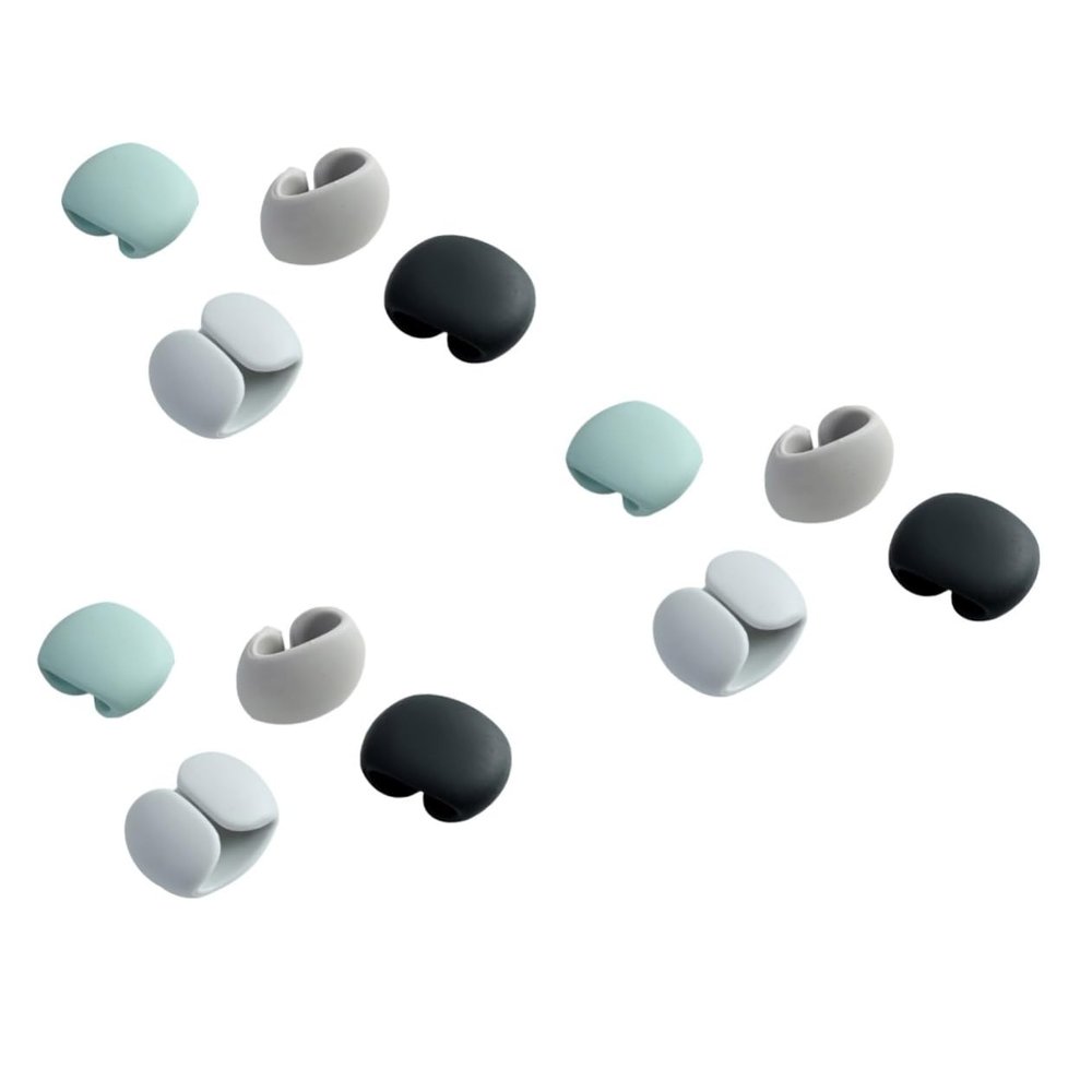 Angoily 12 Pcs Cable Wire Organizer Line Winder Earphone Holder Cable Wire Winder for Pc