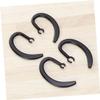 Angoily 24pcs Ear Hook Headphone Accessories Set Rotating Telescopic Rubber Hooks for Earbuds Compatible Ear Black view 2