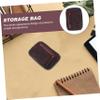 Angoily 5pcs Storage Bag Portable Cell Phone Charger Phone Cord Holder Cord Management Bag Charger Carrying Case Phone Charging Cable Bag Data Cable Package Earphone Genuine Leather view 4