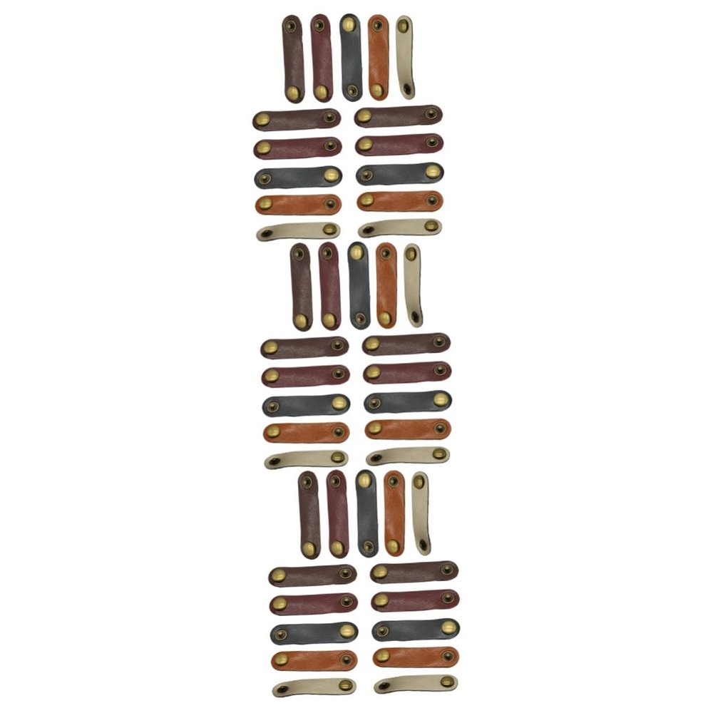 Angoily 45pcs Flexible Headphone Cable Clips Cord Organizers Wire Organizers Practical Cable Winder Headphone Wire Holder