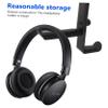Angoily 2 Pcs Headset Stand for Monitor Headphones Storage Rack Wall-Mounted Bracket view 3