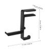 Angoily 2 Pcs Headset Stand for Monitor Headphones Storage Rack Wall-Mounted Bracket view 4
