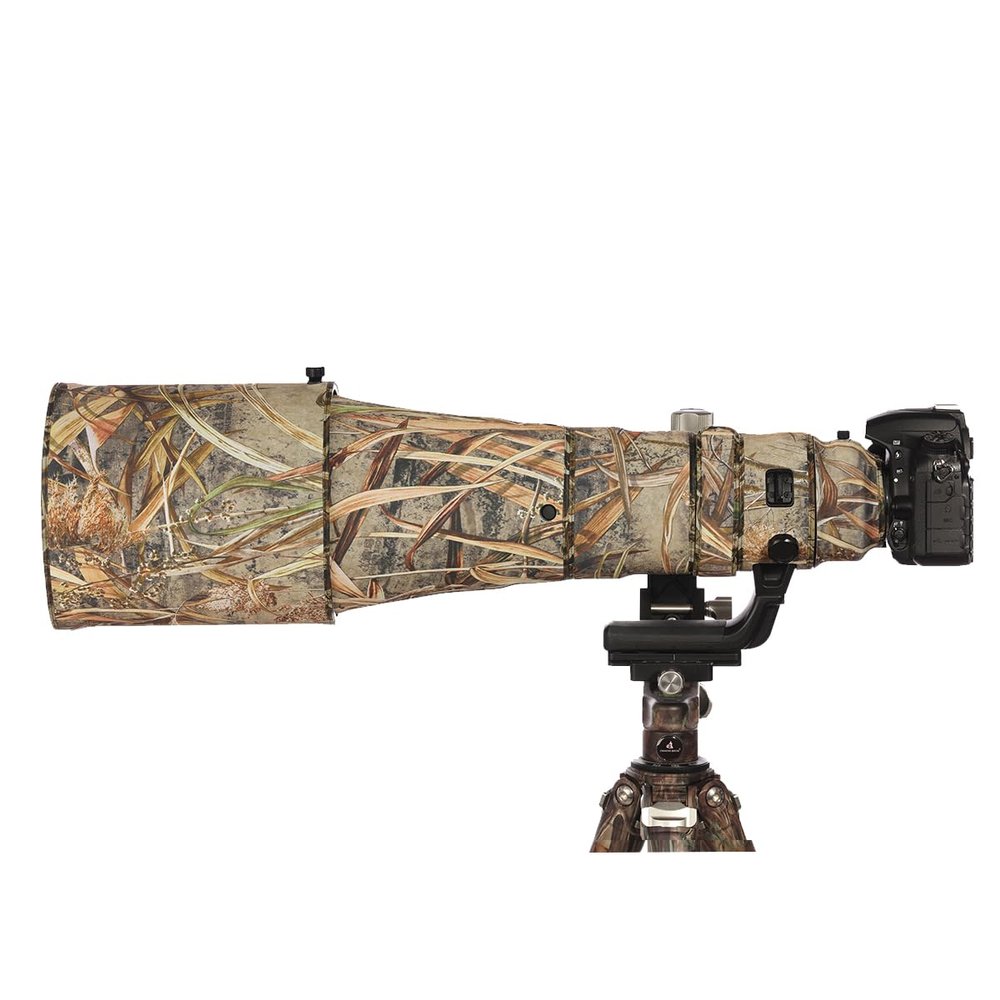 CHASING BIRDS Lens Camouflage Waterproof Coat for Nikon AF-S 600mm F4 E FL ED VR Rainproof Lens Protective Cover Version III (Reed Camouflage)