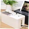 Homoyoyo Cable Management Box Wire Organizer Lid Power Cord Storage Box for Home Office view 3