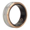 Akozon Smart Health Ring, Smart Ring Fitness IP68 Sleep Monitoring Step Counting Camera Control for Men Women Silver Gold (12) view 1
